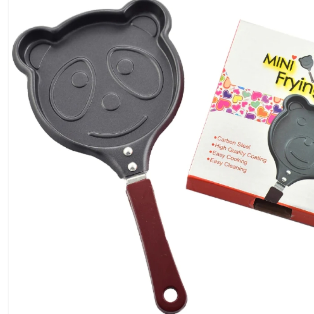 Panda Edge Mini Non-Stick Pattern Egg Frying Pan Cute Omelette Cooking Pan - Picture 1 of 7